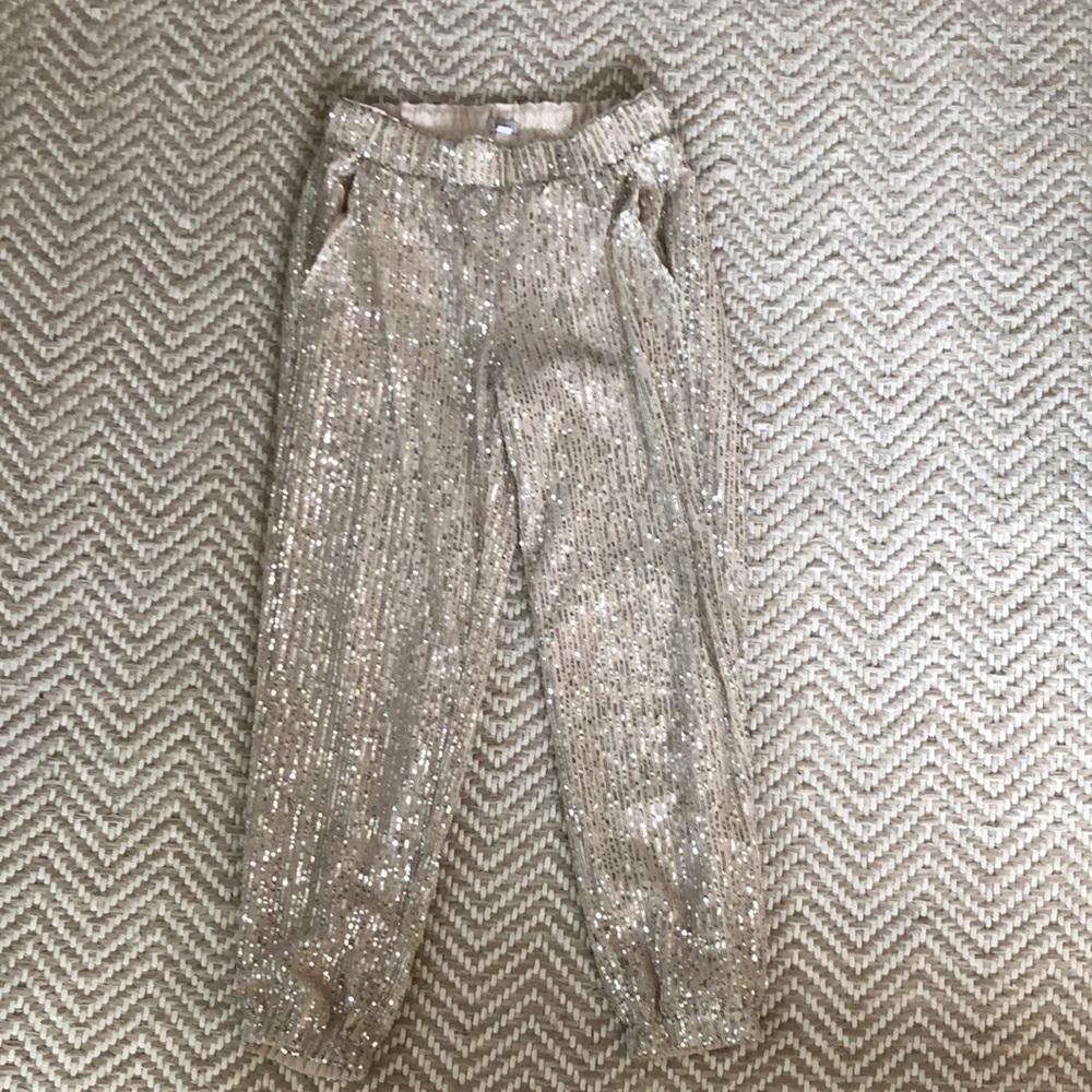 Sequin joggers from Loft. Size XS, worn once.